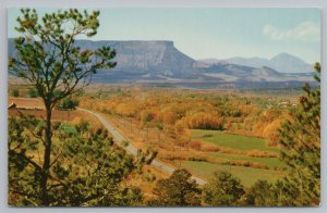 Colorado~Air View Mesa Verde & Ute Mt From Mancos Valley~Vintage Postcard
