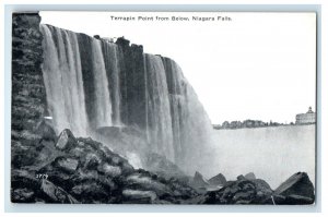 c1910 Terrapin Point from Below Niagara Falls New York NY Unposted Postcard