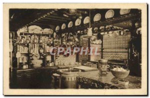 Old Postcard Hostellerie William the Conqueror Dives sur Mer The Kitchen