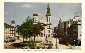 Canada - Quebec, Quebec City. Carre de L'Hotel de Ville, City Hall Square