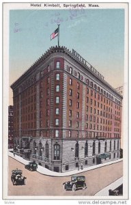 Hotel Kimball, Springfield, Massachusetts, 1910-1920s