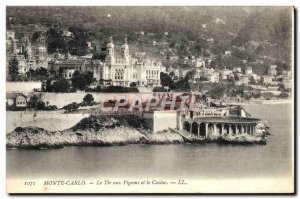 Old Postcard Monte Carlo Tir aux Pigeons and Casino