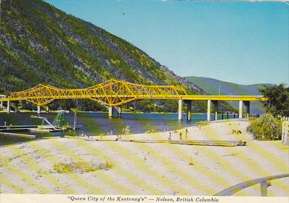 Canada Lakeside Park Beach and Bridge Nelson British Columbia