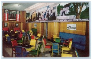 1949 Kugler's Chestnut St. Restaurant Liberty Room Interior Broad PA Postcard