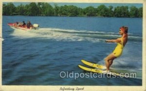 Refreshing sport Water Sking, Sports, 1965 crease left top corner, small tear...