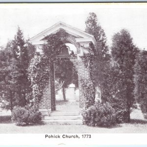 1917 Lorton, VA Pohick Church Bell & Belfry Gate Auburn Greeting Card 1773 A147