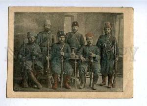 183502 WWI RUSSIA Cossacks w/ guns RPPC German military post