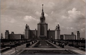 Russia Moscow Building of the Moscow State University Vintage RPPC BS.27