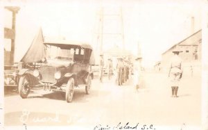 Paris Island South Carolina Guard Meet Real Photo Vintage Postcard AA74517