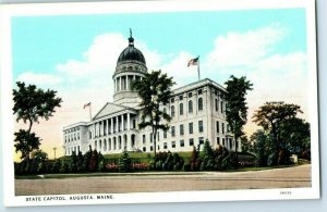 State Capitol in Augusta Maine Postcard