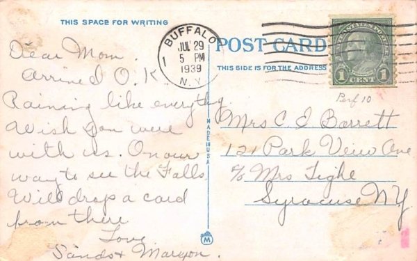 New City Hall Buffalo, New York Postcard