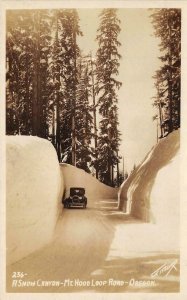 RPPC Snow Canyon MT. HOOD LOOP ROAD Oregon c1920s Gifford Photo Vintage Postcard