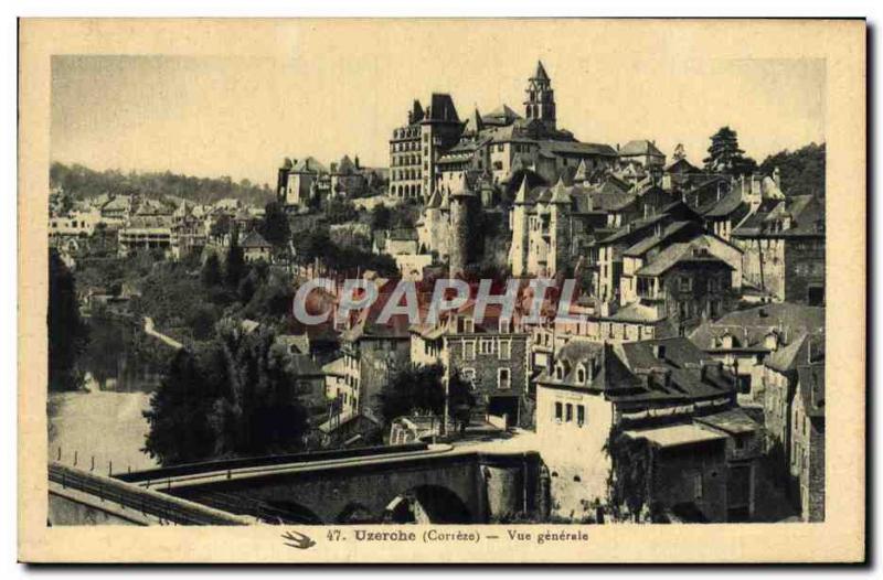 Old Postcard Uzerche Vue generale