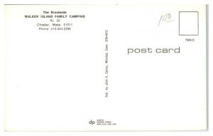 1960s/70s Brookside at Walker Island Family Camping, Chester, MA Postcard