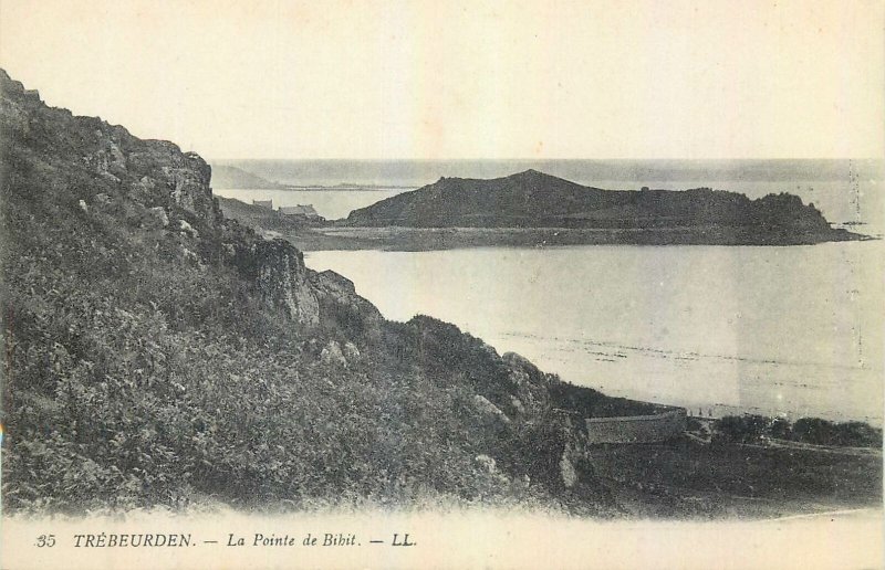 cpa France trebeurden la pointe de bihit sea-side island landscape