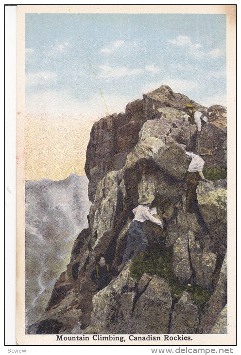 Mountain Climbing , Canadian Rockies , 1910s