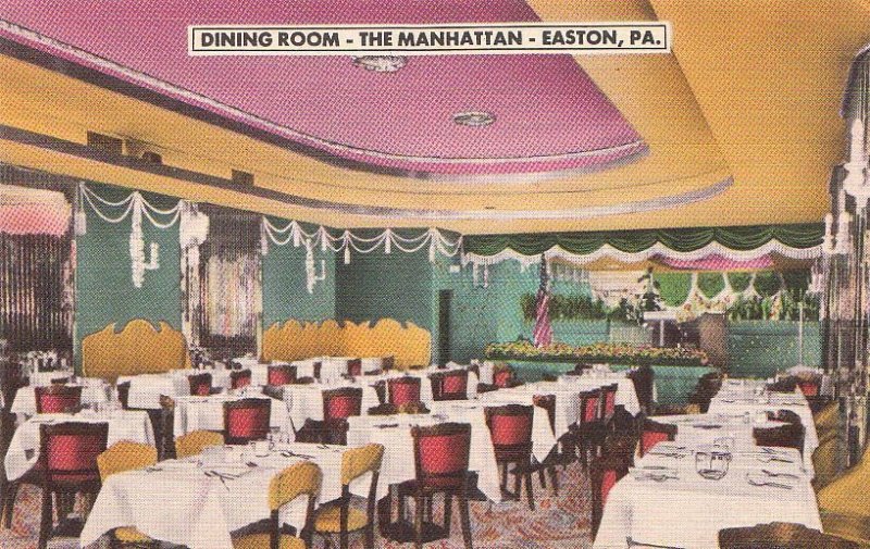 Postcard Dining Room Manhattan Easton PA