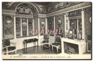 Old Postcard Rambouillet Chateau bathroom Napoleon 1st