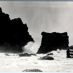 c1940s Humboldt Co, CALI RPPC Patrick's Point State Park Pacific Shore Camp A165