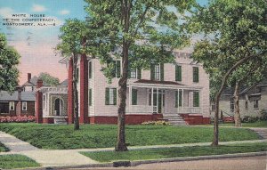 Montgomery AL, First Confederate White House, 1943, Civil War Interest, Linen