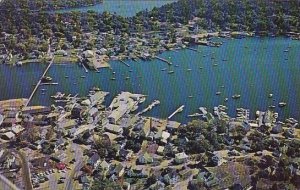Maine Boothbay Harbor Region Aerial View Of This Boating Capital Of New England