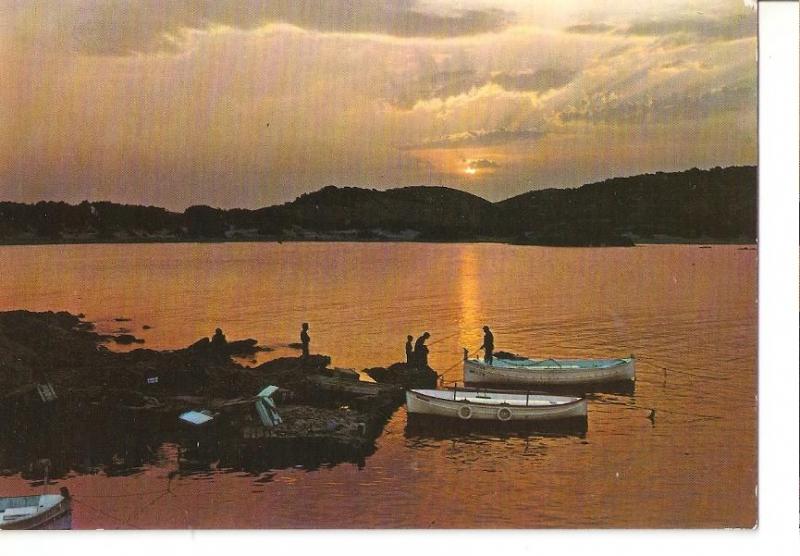 Postal 044462 : Menorca. Es Grao. Puesta de sol