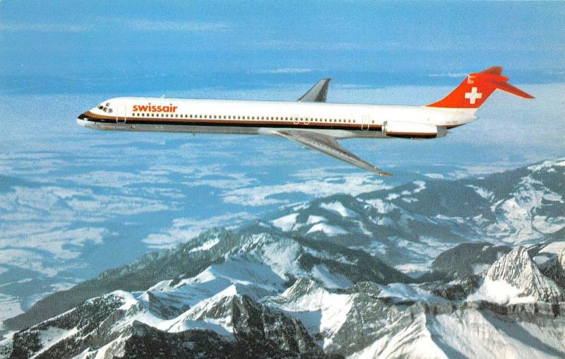 Br44756 Macdonnell Douglas MD 81 Swissair plane airplane