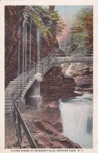 New York Watkins Glen Flying Stairs At Rainbow Falls