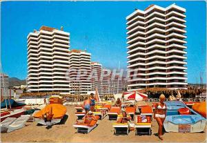 Postcard Modern Torremolinos Costa del Sol Urbanizacion Playa Playamar