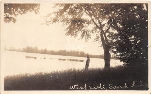 C56/ Nottawa Michigan Mi Real Photo RPPC Postcard 1924 Sand Lake 2