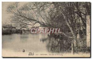 Old Postcard Souppes A corner on the Loing