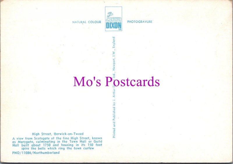 Northumberland Postcard - Berwick-upon-Tweed High Street    RR20732