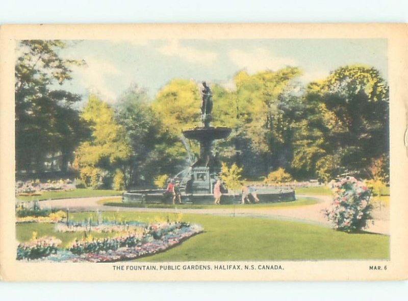 1930's GARDEN SCENE Halifax Nova Scotia NS AF7126