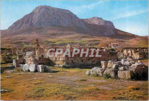 Postcard Modern Ancient Corinth Roman Agora Tribune Au Fond The Achrocorinthe