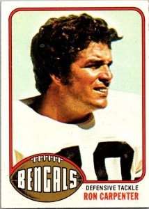 1976 Topps Football Card Ron Carpenter Cincinnati Bengals sk4267