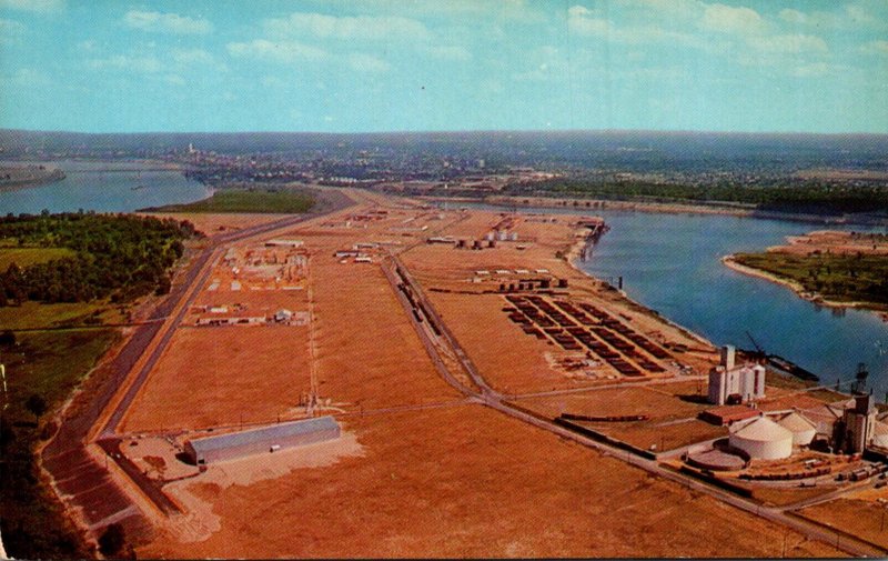 Tennessee Memphis Presidents Island Industrial Center Aerial View