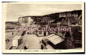 Old Postcard Veules the Roses Terrace Casino