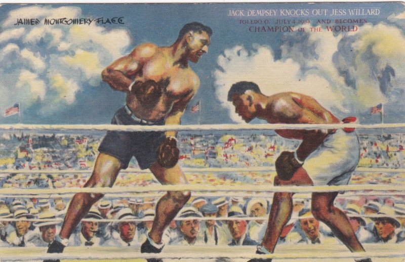 New York City Jack Dempsey Restaurant Boxing Mural sk3713