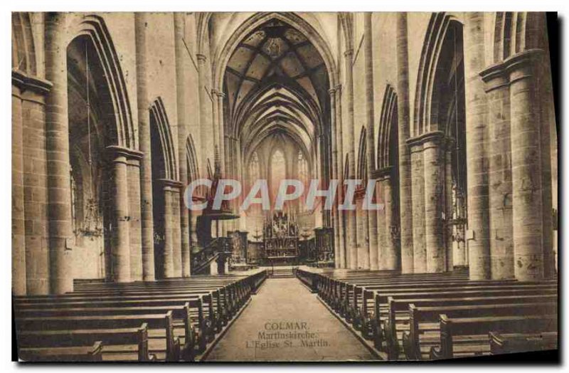 Old Postcard Colmar Martinskirche the church St Martin