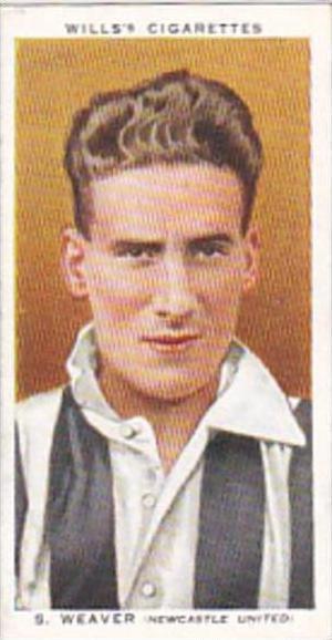 Wills Cigarette Card Association Footballers No 46 S Weaver Newcastle United