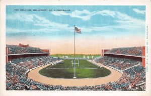 J4/ Champaign-Urbana Illinois Postcard c1910 University Stadium Football219