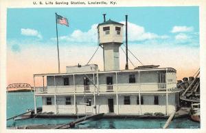 c1920s Postcard US Life Saving Station Louisville KY Jefferson County unposted