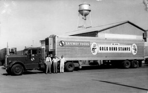 Savannah GA,  Safeway Foods Gold Bond Stamps Trailer Truck, Postcard