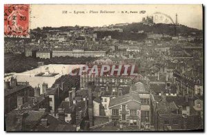 Old Postcard Lyon Place Bellecour