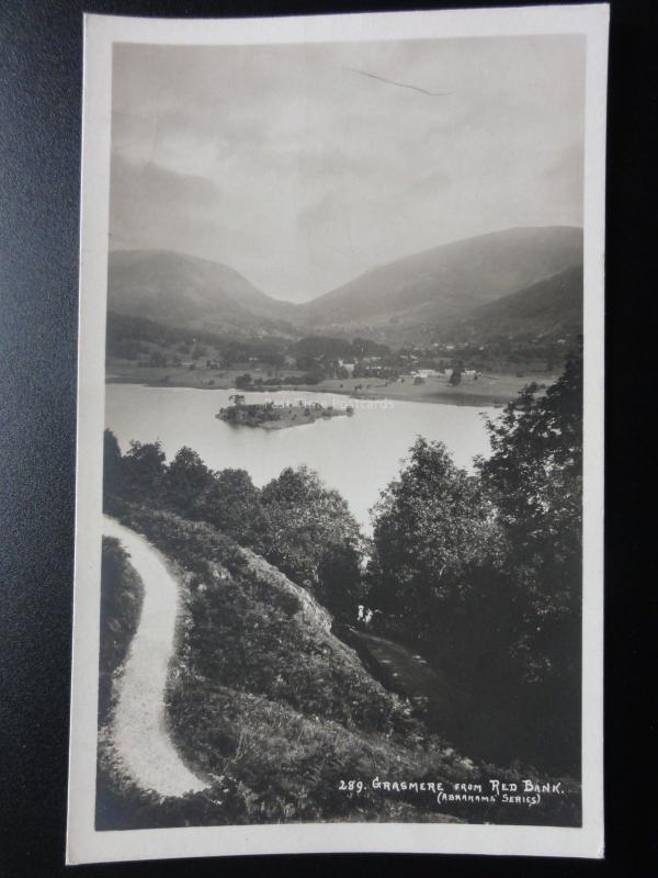 Cumbria: Grasmere from Red Bank - Old RP Postcard Pub by Abraham No.289