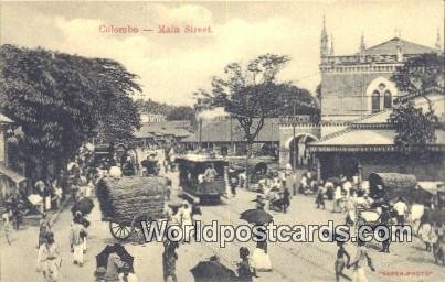 Main Street Colombo Ceylon, Sri Lanka Unused 