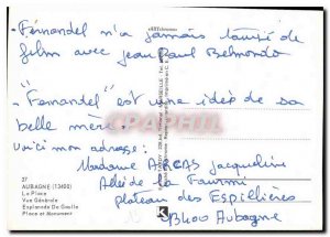 Postcard Modern Aubagne Place General De Gaulle esplanade views Place and Mon...