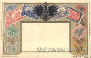 Stamp, Stamps 1907 crease middle of card, roundness on corners from wear, lig...