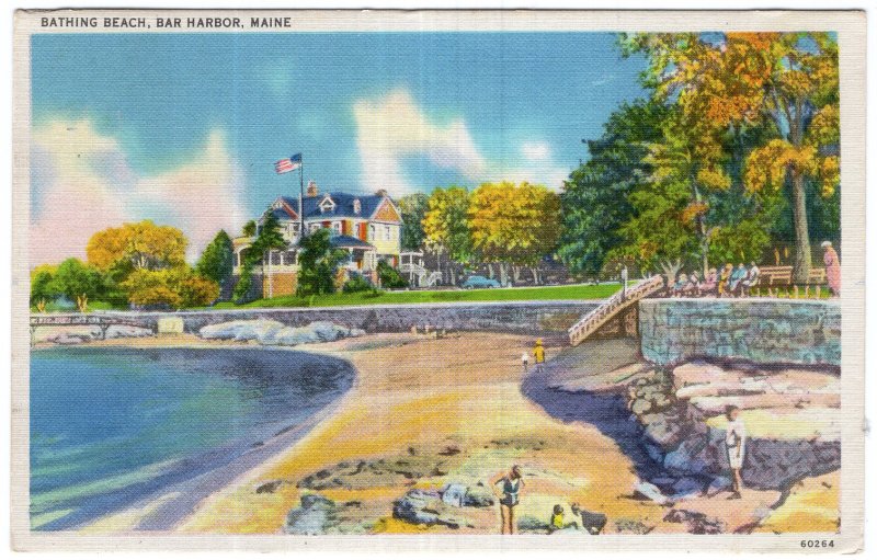 Bar Harbor, Maine, Bathing Beach