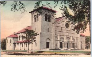 OBERLIN, OH Ohio   FINNEY  Memorial  CHAPEL   c1910s  Handcolored Postcard